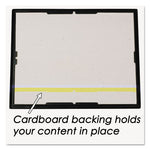 EZ Mount Document Frame with Trim Accent and Plastic Face, Plastic, 8.5 x 11 Insert, Black/Gold