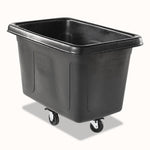 Cube Truck, 59 gal, 300 lb Capacity, Plastic, Black