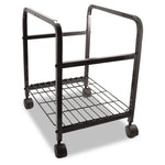 Heavy-Duty File Shuttle, Metal, 1 Shelf, 17.13" x 14.25" x 20", Black