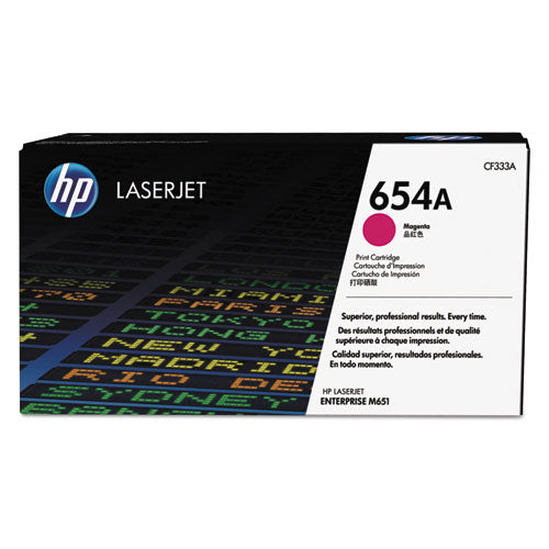 HP 654A, (CF333A) Magenta Original LaserJet Toner Cartridge