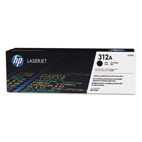 HP 312A, (CF380A) Black Original LaserJet Toner Cartridge