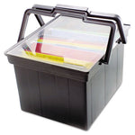 Companion Portable File, Letter/Legal Files, 17" x 14" x 11", Black