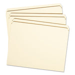 Reinforced Tab Manila File Folders, Straight Tabs, Letter Size, 0.75" Expansion, 11-pt Manila, 100/Box