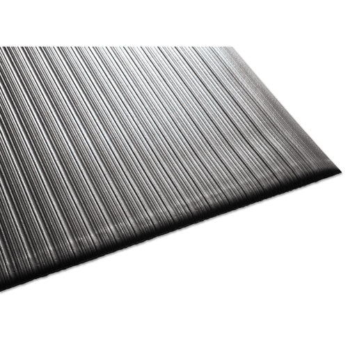 Air Step Antifatigue Mat, Polypropylene, 36 x 144, Black