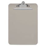 Plastic Clipboard with High Capacity Clip, 1.25" Clip Capacity, Holds 8.5 x 11 Sheets, Translucent Black