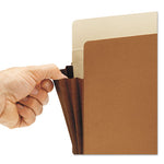 Redrope TUFF Pocket Drop-Front File Pockets with Fully Lined Gussets, 7" Expansion, Letter Size, Redrope, 5/Box