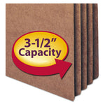 Redrope Drop Front File Pockets, 3.5" Expansion, Legal Size, Redrope, 50/Box