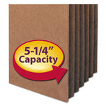 Redrope Drop Front File Pockets, 5.25" Expansion, Legal Size, Redrope, 10/Box