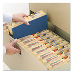 Colored File Pockets, 3.5" Expansion, Legal Size, Blue