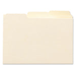 Manila Card Guides, 1/3-Cut Top Tab, Blank, 4 x 6, Manila, 100/Box