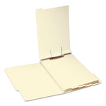 Stackable Folder Dividers with Fasteners, 1/5-Cut Bottom Tab, 1 Fastener, Legal Size, Manila, 4 Dividers/Set, 50 Sets