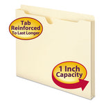 Manila File Jackets, 2-Ply Straight Tab, Letter Size, Manila, 50/Box