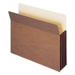 Redrope TUFF Pocket Drop-Front File Pockets with Fully Lined Gussets, 3.5" Expansion, Letter Size, Redrope, 10/Box