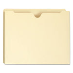 Manila File Jackets, 1-Ply Straight Tab, Letter Size, Manila, 50/Box