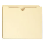 Manila File Jackets, 2-Ply Straight Tab, Letter Size, Manila, 50/Box