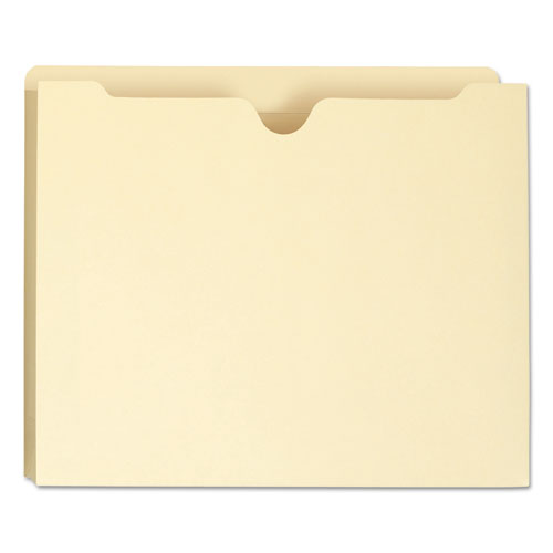 Manila File Jackets, 2-Ply Straight Tab, Letter Size, Manila, 50/Box