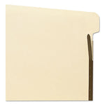 Self-Adhesive Folder Dividers with Twin-Prong Fasteners for Top/End Tab Folders, 1 Fastener, Letter Size, Manila, 25/Pack