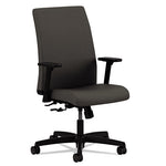 Ignition Series Fabric Low-Back Task Chair, Supports Up to 300 lb, 17" to 21.5" Seat Height, Iron Ore Seat/Back, Black Base