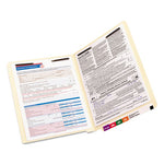 TUFF Laminated Fastener Folders with Reinforced Tab, 0.75" Expansion, 2 Fasteners, Letter Size, Manila Exterior, 50/Box