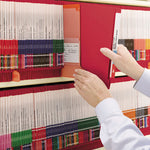 Shelf-Master Reinforced End Tab Colored Folders, Straight Tabs, Letter Size, 0.75" Expansion, Red, 100/Box