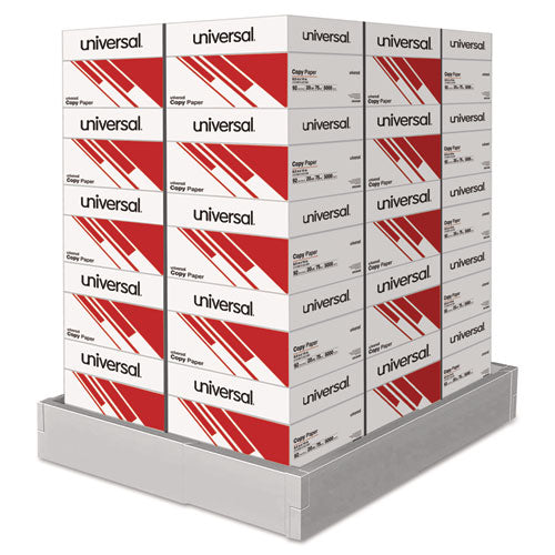 Legal Size Copy Paper, 92 Bright, 20 lb Bond Weight, 8.5 x 14, White, 500 Sheets/Ream, 10 Reams/Carton, 30 Cartons/Pallet