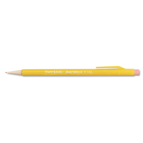 Sharpwriter Mechanical Pencil Value Pack, 0.7 mm, HB (#2), Black Lead, Classic Yellow Barrel, 36/Box