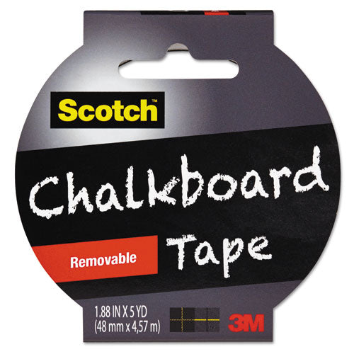 Chalkboard Tape, 3" Core, 1.88" x 5 yds, Black