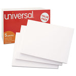 Unruled Index Cards, 5 x 8, White, 500/Pack