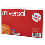 Unruled Index Cards, 5 x 8, White, 500/Pack