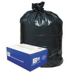 Linear Low-Density Can Liners, 33 gal, 0.63 mil, 33" x 39", Black, 25 Bags/Roll, 10 Rolls/Carton