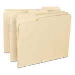 Interior File Folders, 1/3-Cut Tabs: Assorted, Letter Size, 0.75" Expansion, Manila, 100/Box