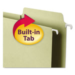 FasTab Box Bottom Hanging Folders, Letter Size, 1/3-Cut Tabs, Moss, 20/Box