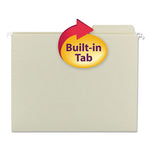 FasTab Box Bottom Hanging Folders, Letter Size, 1/3-Cut Tabs, Moss, 20/Box