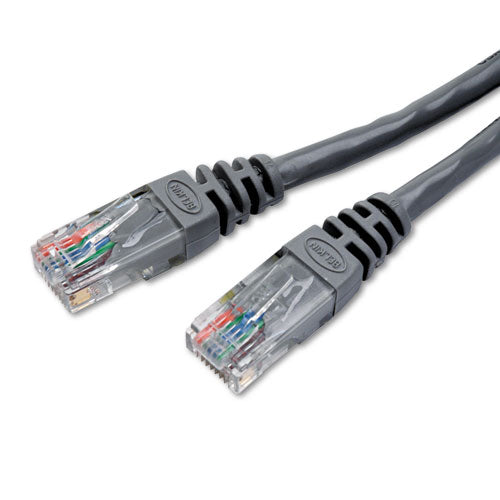 CAT5e Molded Patch Cable, 25 ft, Gray