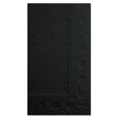 Dinner Napkins, 2-Ply, 15 x 17, Black, 1000/Carton