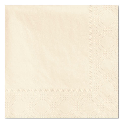 Beverage Napkins, 2-Ply, 9 1/2 x 9 1/2, Ecru, 1000/Carton