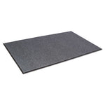 Needle Rib Wipe and Scrape Mat, Polypropylene, 36 x 60, Gray