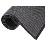 Needle Rib Wipe and Scrape Mat, Polypropylene, 36 x 60, Gray