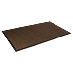 Super-Soaker Wiper Mat with Gripper Bottom, Polypropylene, 36 x 120, Dark Brown