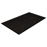 Safewalk-Light Drainage Safety Mat, Rubber, 36 x 60, Black