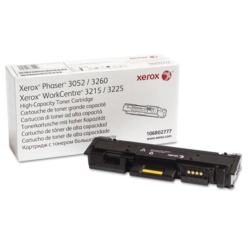 106R02777 High-Yield Toner, 3,000 Page-Yield, Black