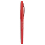 Porous Point Pen, Stick, Medium 0.7 mm, Red Ink, Red Barrel, Dozen