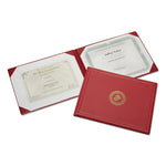 7510010561927 SKILCRAFT Award Certificate Binder, 8.5 x 11, Marine Corps Seal, Red/Gold