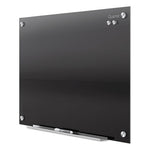 Infinity Glass Marker Board, 48 x 36, Black Surface