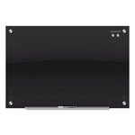 Infinity Glass Marker Board, 72 x 48, Black Surface