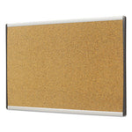 ARC Frame Cubicle Cork Board, 24 x 14, Tan Surface, Silver Aluminum Frame