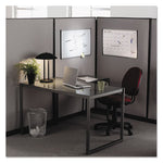 ARC Frame Cubicle Magnetic Dry Erase Board, 30 x 18, White Surface, Silver Aluminum Frame