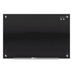 Infinity Glass Marker Board, 48 x 36, Black Surface