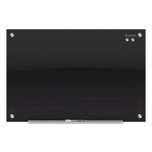 Infinity Glass Marker Board, 48 x 36, Black Surface