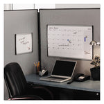 ARC Frame Cubicle Magnetic Dry Erase Board, 14 x 11, White Surface, Silver Aluminum Frame